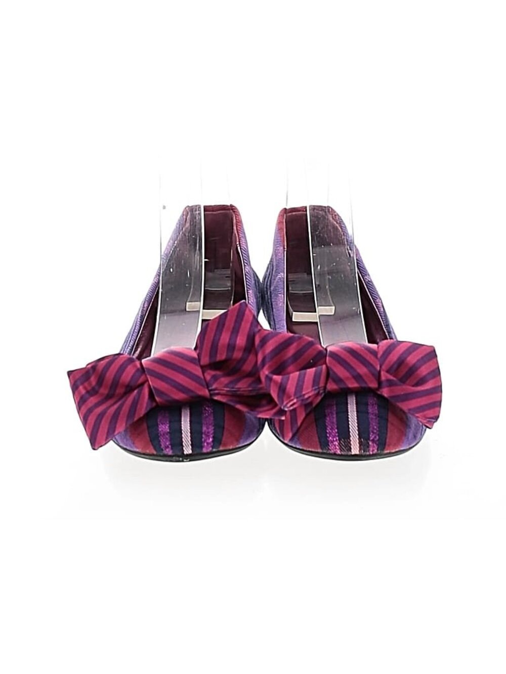 Coach Poppy Cambria Tartan Plaid Ballet Flats Size 6B Bow Detail Multicolor - Picture 3 of 8